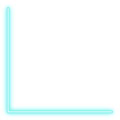 Light Blue Neon Corner Line Illustration