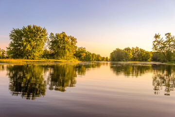 Beautiful Petrie Island ottawa river landscape