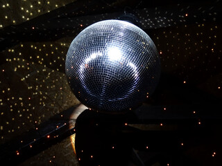 blue disco ball