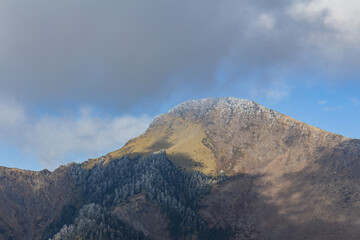 Sunny landscape of the Hehuanshan mountain