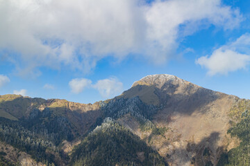 Sunny landscape of the Hehuanshan mountain