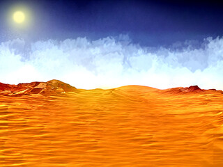Plakat 風景　砂漠5