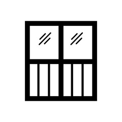 window ,icon, design, flat, style, trendy, collection, template