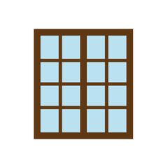 window ,icon, design, flat, style, trendy, collection, template