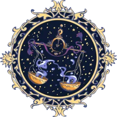 Fotobehang Astrological symbol on white background - Libra © nataliahubbert
