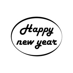 happy new year ,icon, design, flat, style, trendy, collection, template