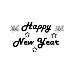happy new year ,icon, design, flat, style, trendy, collection, template
