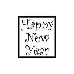 happy new year ,icon, design, flat, style, trendy, collection, template