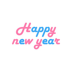 happy new year ,icon, design, flat, style, trendy, collection, template