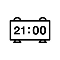 digital clock ,icon, design, flat, style, trendy, collection, template