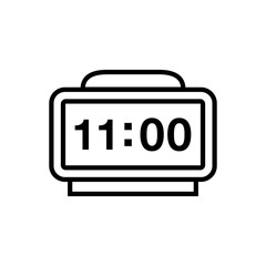 digital clock ,icon, design, flat, style, trendy, collection, template