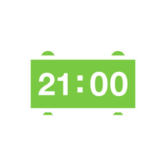 Fototapeta premium digital clock ,icon, design, flat, style, trendy, collection, template