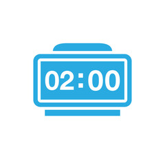 digital clock ,icon, design, flat, style, trendy, collection, template