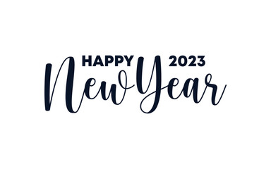 LOGO DESIGN BANNER FOR HAPPY NEW YEAR SIMPLE CLASSIC