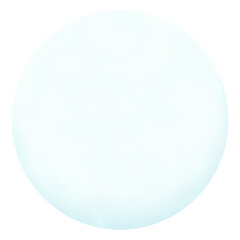 white snowball watercolor illustration