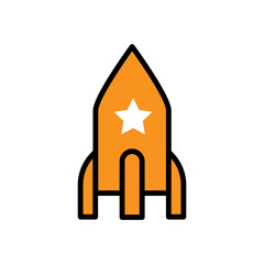 rocket ,icon, design, flat, style, trendy, collection, template