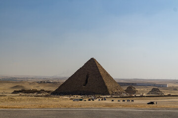 Fototapeta na wymiar The great Pyramids of Giza in Egypt
