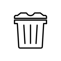 trash can ,icon, design, flat, style, trendy, collection, template
