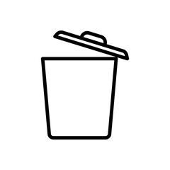 trash can ,icon, design, flat, style, trendy, collection, template