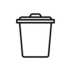 trash can ,icon, design, flat, style, trendy, collection, template