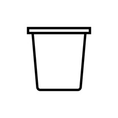 trash can ,icon, design, flat, style, trendy, collection, template