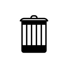 trash can ,icon, design, flat, style, trendy, collection, template