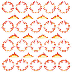 Fire flames pattern