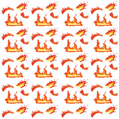 Fire flames pattern