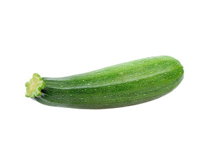 Fresh green zucchini isolated on transparent png