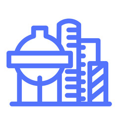 Factory Industry Industrial Production Icon