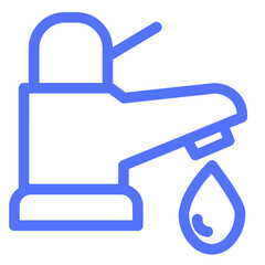 Obraz premium Faucet Leak Plumbing Tap Water Icon