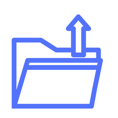 Obraz premium Folder Archive File Directory Out Outside Upload Icon