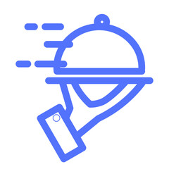 Food Restaurant Cloche Delivery Service Icon