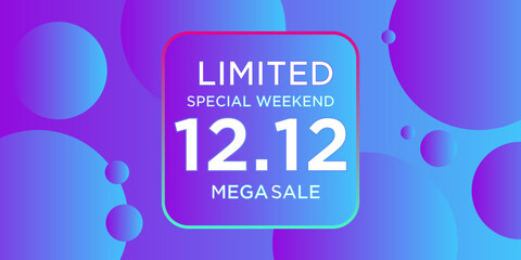 12.12 Shopping Day For Moment Sale Design Background