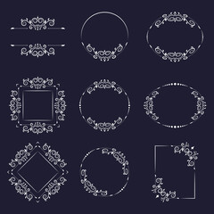 decorative vector frames and borders.