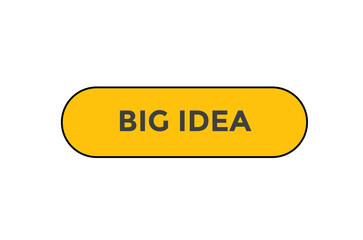 Big idea button web banner template Vector Illustration