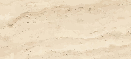 Vector rough brown stone wall texture. Realistic sand, top view. Flooring tile natural design. Wavy marble pattern. Luxury floor material. Flat premium rock construction. White cement slab surface