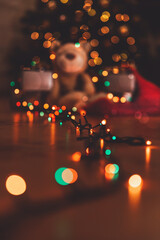 Blur Bokeh Christmas Card