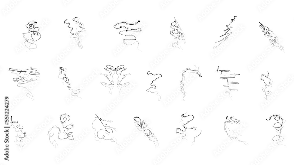 Poster big set black outline simple line abstract collection lightning thunderstorm abackground light and s