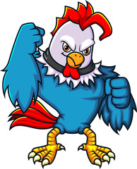 The rooster fighter with good posing