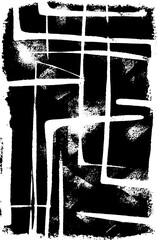 Black and white grunge texture. Vector vertical abstract background