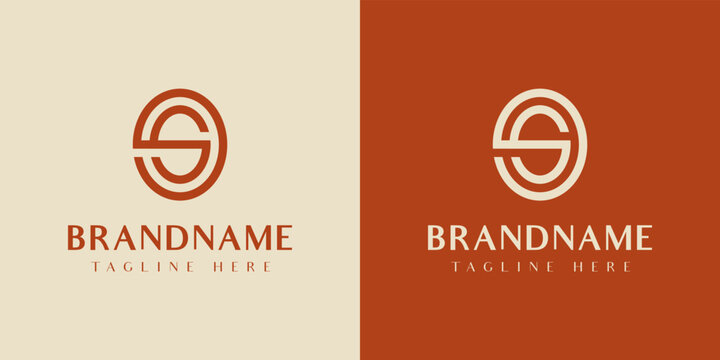 Letter 9S or SG Oval Logo, suitable for any business with 9S, S9, GS, or SG initials.