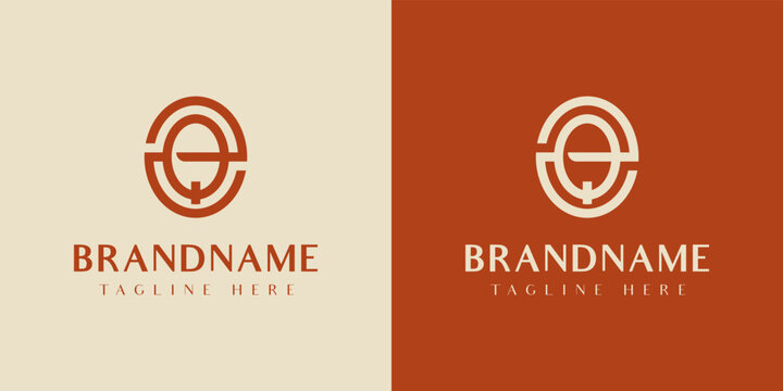 Letter ZQ or QZ Oval Logo, suitable for any business with QZ or ZQ initials.