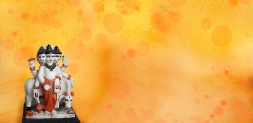 Image of Lord Dattatreya, a Hindu god Lord of Shree Gurudev Datta, Also known as Dattatrey, Datta Guru.