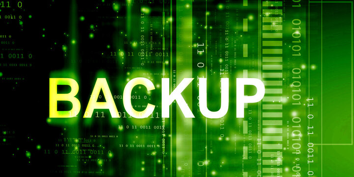 2d illustration back up concept