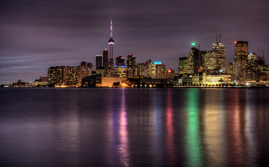 Fototapeta na wymiar Night Shot Toronto City