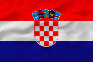 National flag  of Croatia. Background  with flag  of Croatia