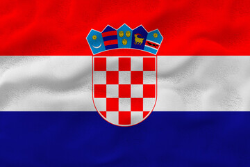 Naklejka premium National flag of Croatia. Background with flag of Croatia