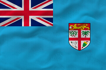 National flag  of Fiji. Background  with flag  of Fiji