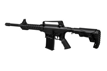 A modern 12 gauge semi-automatic tactical shotgun. Armament of the police, special forces and the...